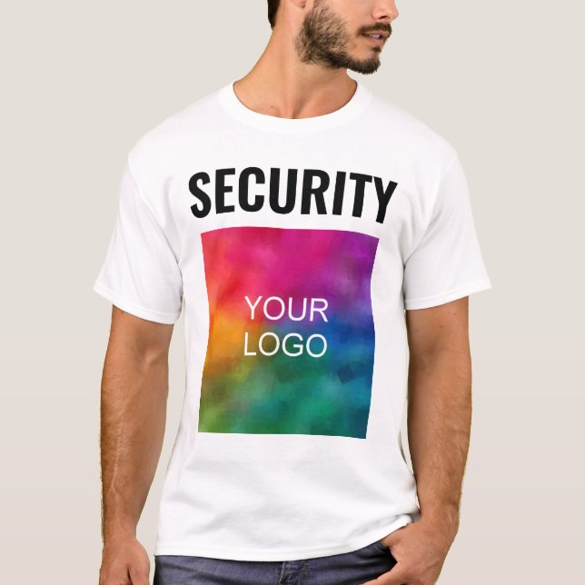 Säkerhetspersonal för den moderna Dubblan Sided Te T Shirt (Framsida)
