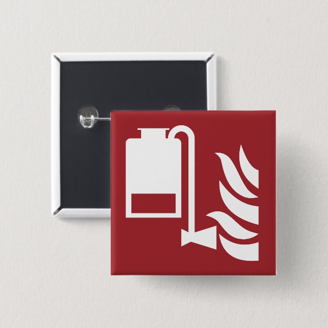 Säkerhetsskylt för bärbar skumapplikator knapp (Framsida & baksida)