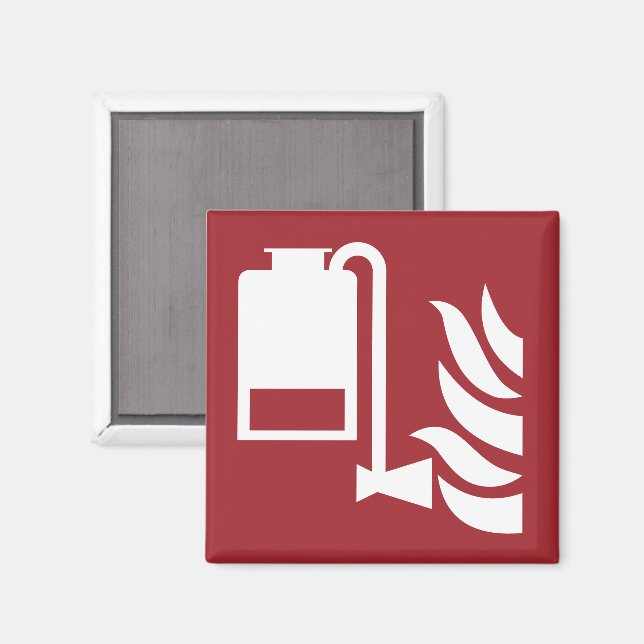 Säkerhetsskylt för bärbar skumapplikator magnet (Front/Back)