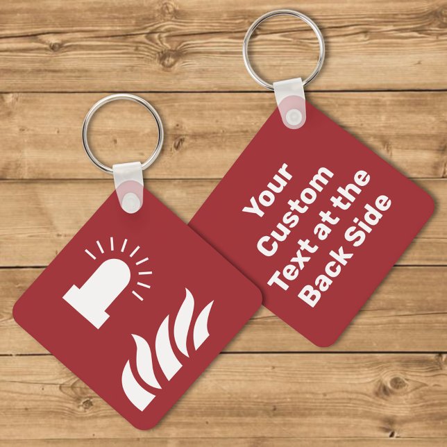 Säkerhetsskylt för brandlarm med blinkande ljus nyckelring (Skapare uppladdad)