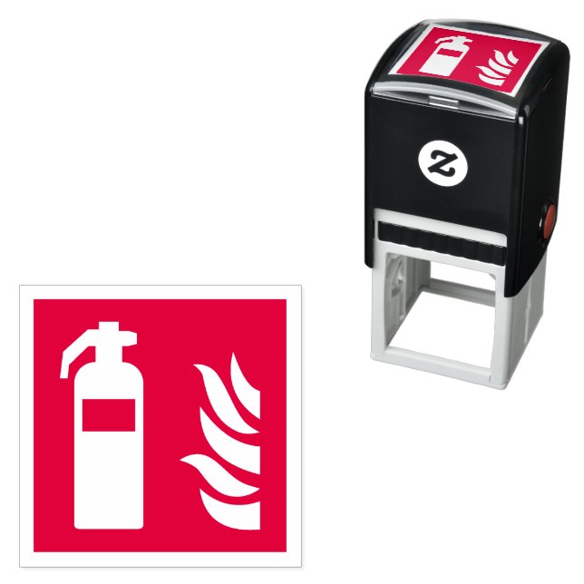 Säkerhetsskylt för brandsläckare självfärgande stämpel (In Situ)