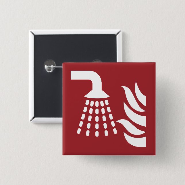 Säkerhetsskylt för vatten Fog Applicator Knapp (Framsida & baksida)