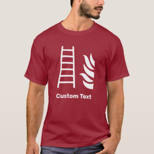Säkerhetstecken för brandstegar t shirt