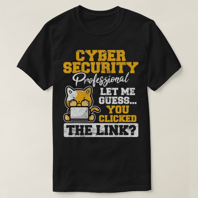 Säkerhetsteknologi för datasäkerhet t shirt (Design framsida)