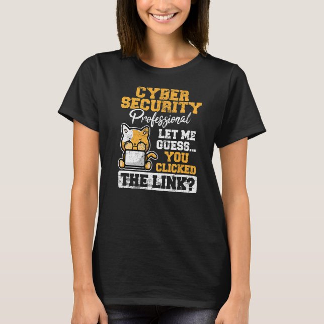 Säkerhetsteknologi för datasäkerhet t shirt (Framsida)
