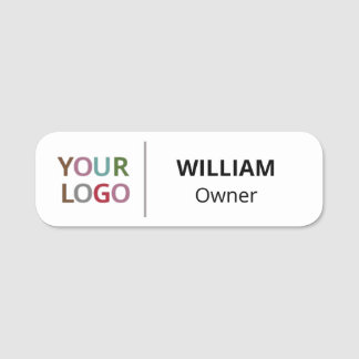 Säkerhetstift Namn bricka eller magnetiskt med LOG Namnbricka