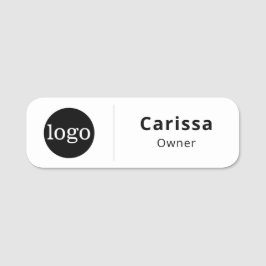 Säkerhetstift Namn bricka eller magnetiskt med Log Namnbricka