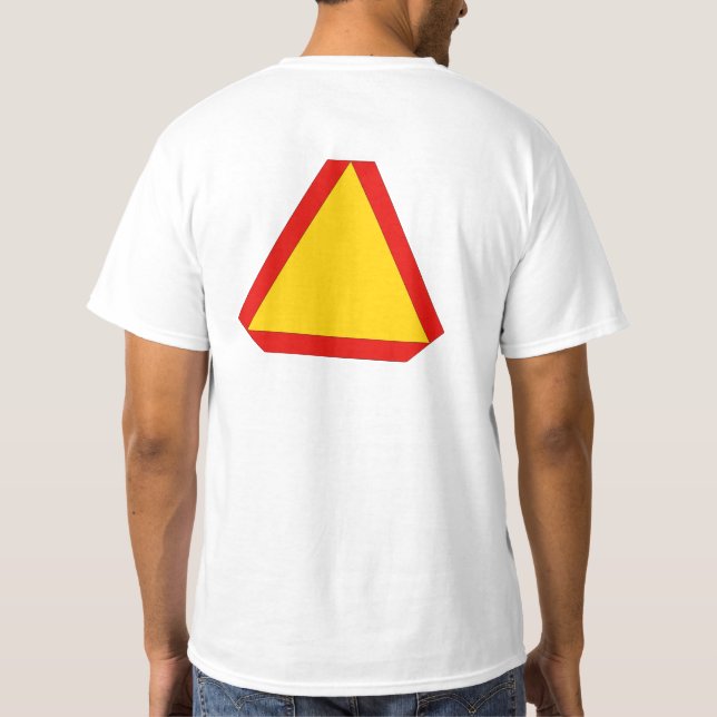 Säkerhetsväxling vid joggning Långsam Flytta T Shirt (Baksida)