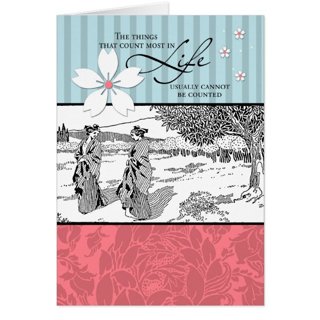 Sakerna som räknar mest i liv hälsningskort (Framsidan)