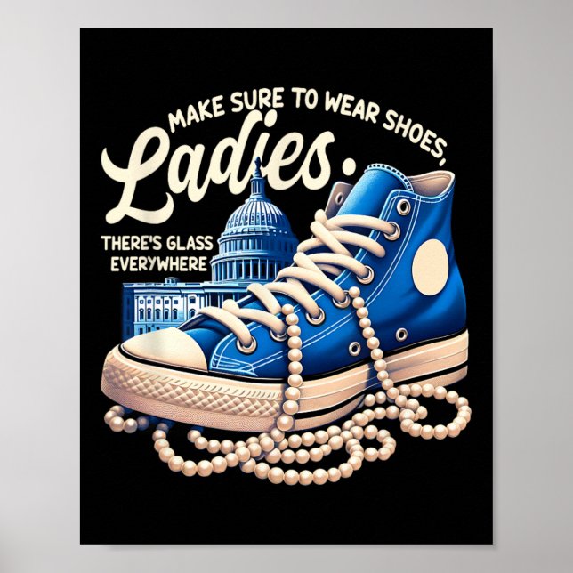 Säkert att Bära Shoes Dam Shoes Dam Kamala Harr Poster (Framsidan)