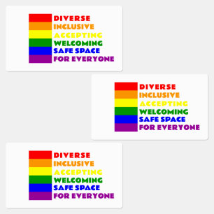 Säkert blanksteg, HGBTQ+ dekal