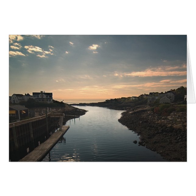 Säkert hamnkort hälsningskort (Framsidan Horizontal)