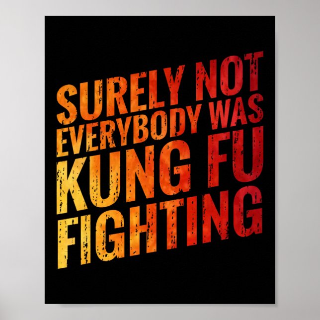 Säkert Inte Varje Kung Fu Var I Kampen Mot  Poster (Framsidan)