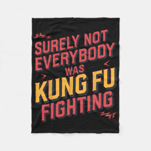 Säkert Var Inte Alla Kung Fu Fighting Karate M Fleecefilt