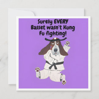 Säkert var inte VARJE Basset Kung Fu-fäktande! Kort