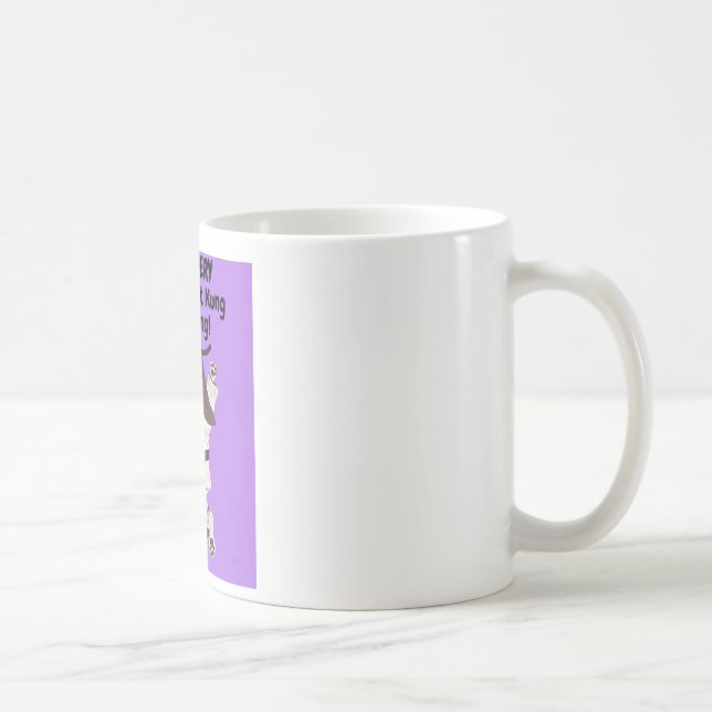 Säkert var inte VARJE Basset Kung Fu Fighting Mug Kaffemugg (Höger)