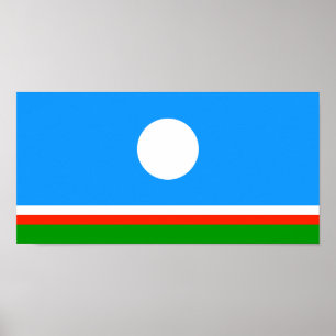 Sakha flagga poster