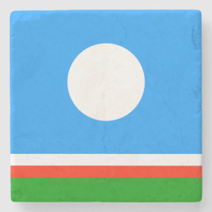 Sakha flagga stenunderlägg