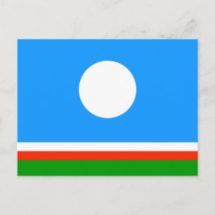 Sakha flagga vykort