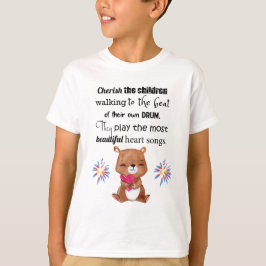 Sakkunniga behöver inspireras ungar, hjärtasånger tee shirt