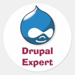 Sakkunniga Drupal Runt Klistermärke