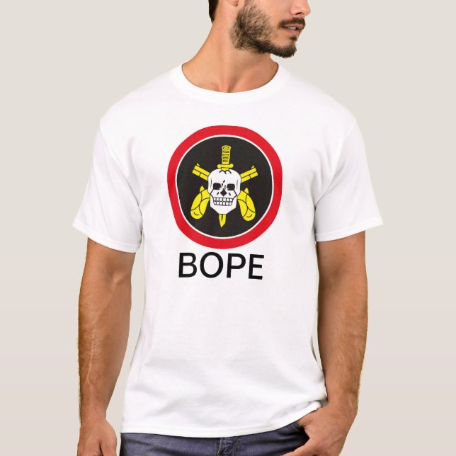 Sakkunnigpolisstyrka för BOPE Tropa De Elit T Shirt (Framsida)