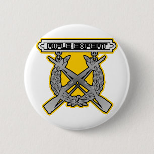 Sakkunnigt emblem för gevär knapp