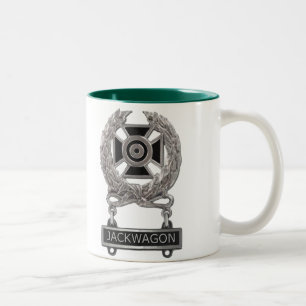 Sakkunnigt Jackwagon emblem Två-Tonad Mugg