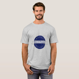 Sakkunnigt Napperemblem för blått T-shirt