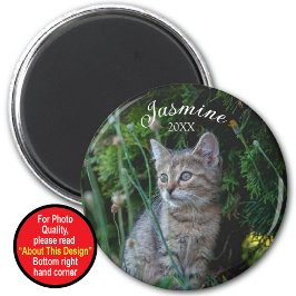 Sakmagnet med foto magnet