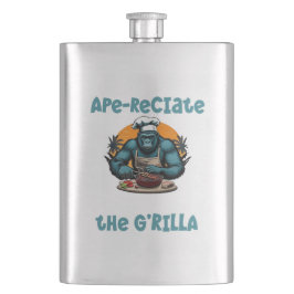 Sakna Inte G'rilla Master BBQ Grillare Rolig Puns Fickplunta