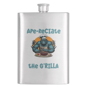 Sakna Inte G'rilla Master BBQ Grillare Rolig Puns Fickplunta