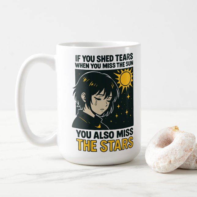 Sakna stjärnorna kaffemugg (Med munk)