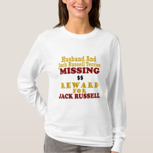 Saknad belöning för för jackRussell Terrier & m T-shirt