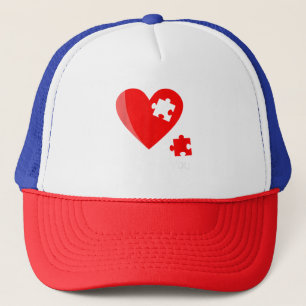 Saknad del Hjärtpussel Valetines Day T-Shirt Gif Keps