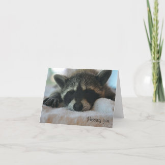 "Saknad dig" Notecard Kort