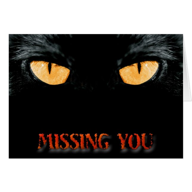 SAKNAD HÄLSNINGSKORT (Framsidan Horizontal)