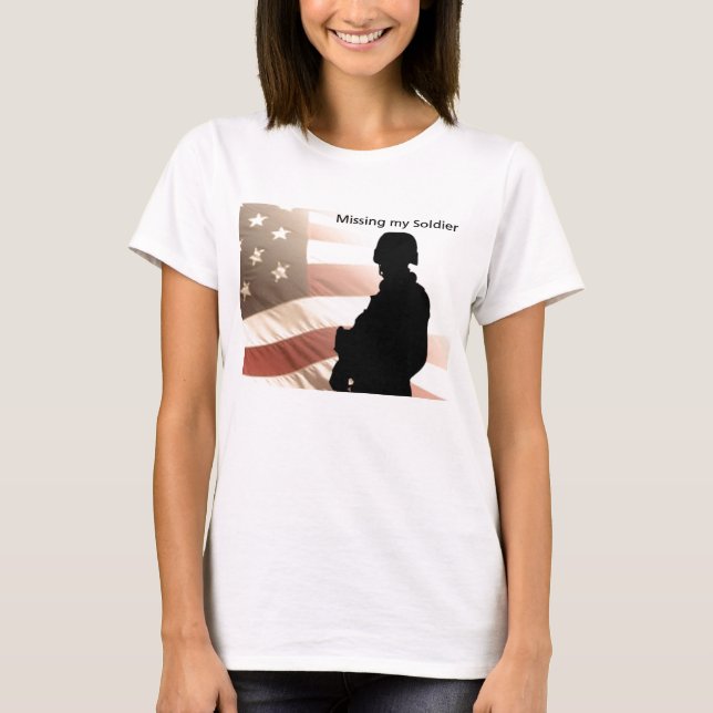 Saknad min soldat tee (Framsida)