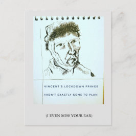Saknade dig, låst humor, Van Gogh, klassisk Vykort