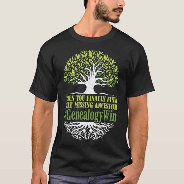 Saknade historiskt historiska ancestor-historiker  t shirt (Framsida)