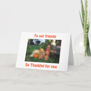 SAKNAR BÄSTA VÄNNER I THANKSGIVINGEN HELGKORT