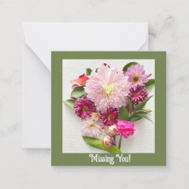 Saknar dig! anteckningskort