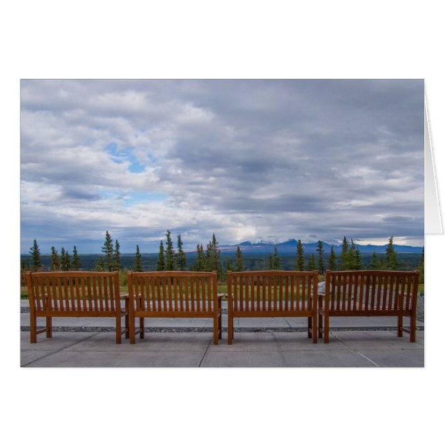 Saknar dig Bergsutsikt Foto Mall Hälsningskort (Framsidan Horizontal)