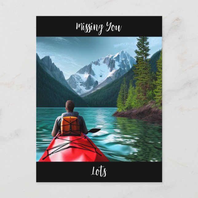 Saknar dig | Bevarande av Touch Kayaking Thavier Vykort (Framsida)