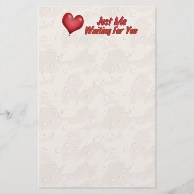 Saknar dig brevpapper (Framsida)