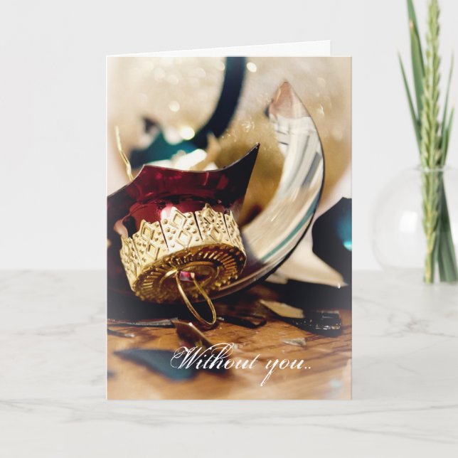 Saknar dig i julklapp helgkort (Framsida)