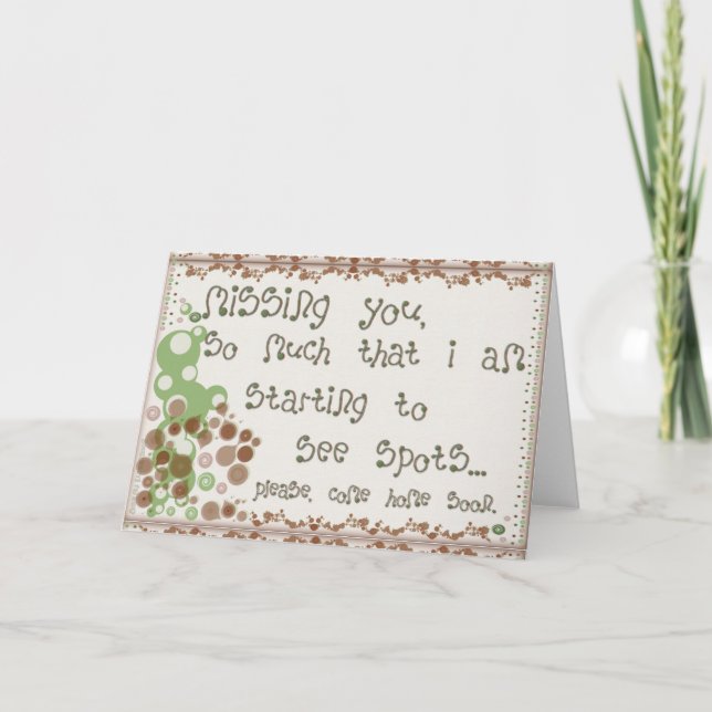 Saknar dig kort (Framsida)