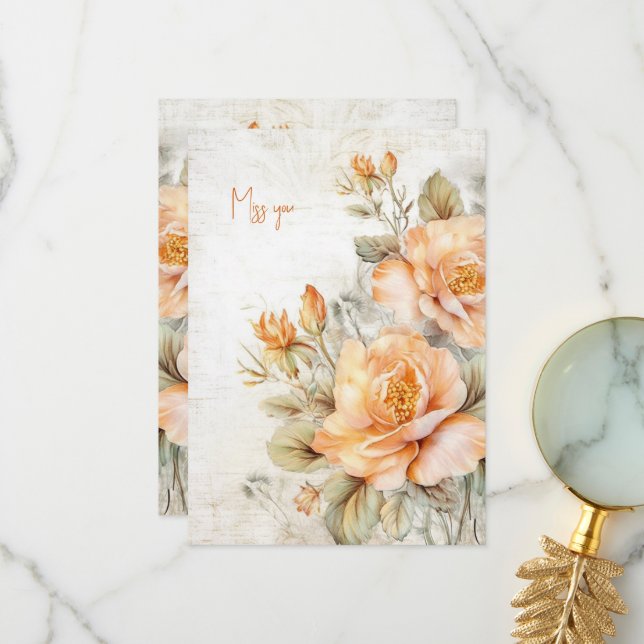 Saknar dig-kort tack kort (Fram/Back In Situ)