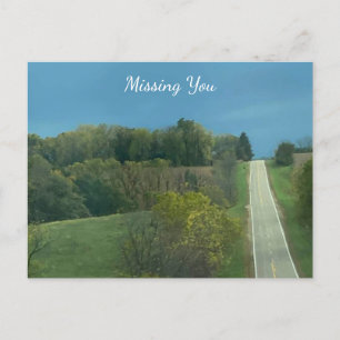 Saknar dig Long Winding Road Vykort