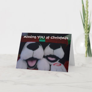 "SAKNAR DIG PÅ CHRISTMAS" STUFFA PUPPIES HELGKORT